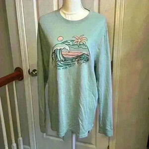 Ocean+Coast Long Sleeve 100% Cotton T-Shirt Women’s Size XL